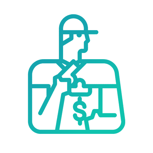 icon-coaching Une icone vert bleuté représentant le coaching.